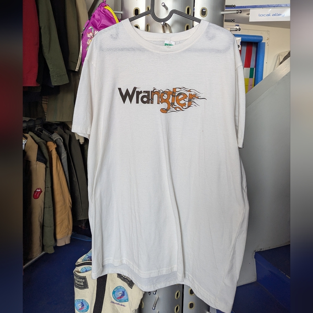Wrangler White Graphic T-Shirt for Men